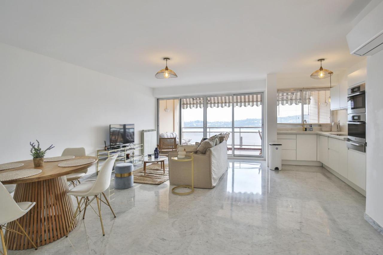 Sublime Appartement Vue Mer. Parking/Piscine/Clim Villefranche-sur-Mer Exteriör bild