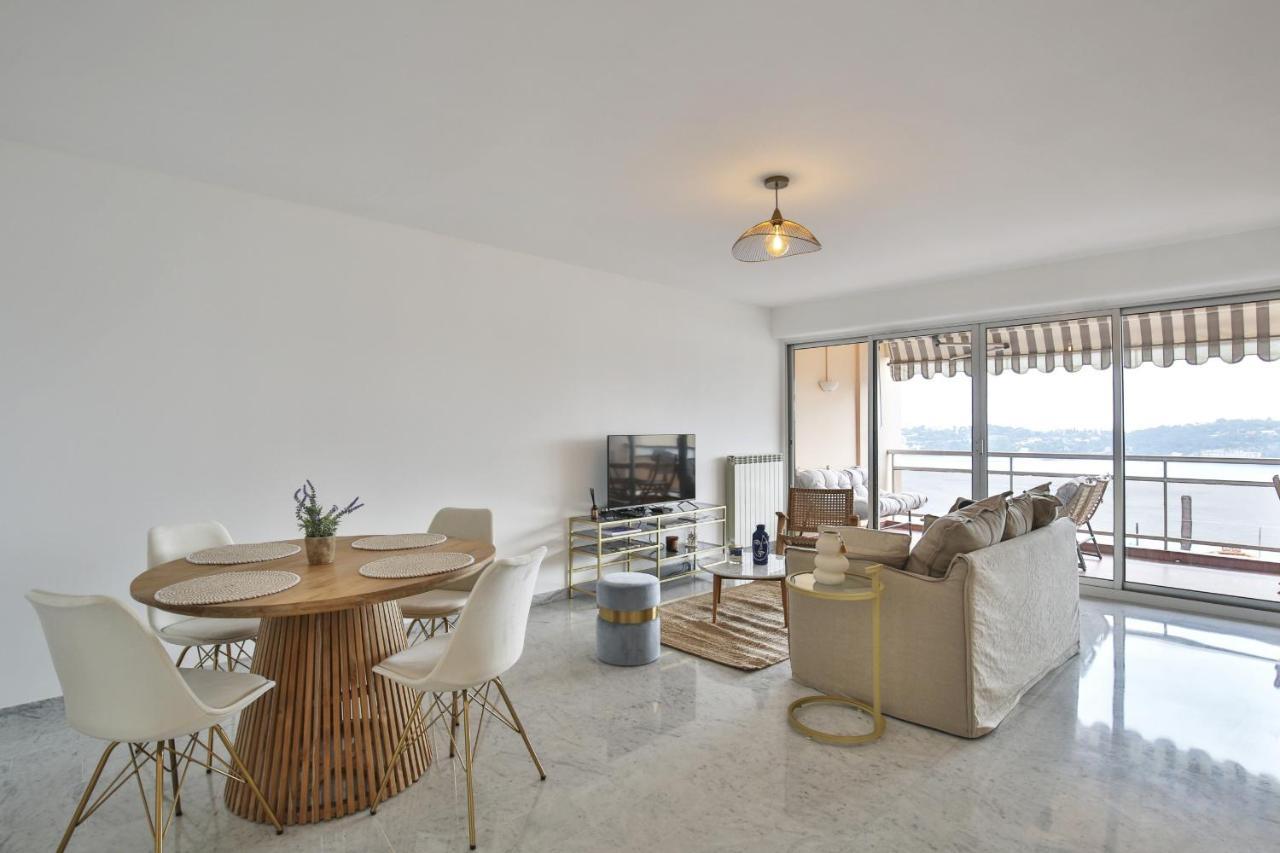 Sublime Appartement Vue Mer. Parking/Piscine/Clim Villefranche-sur-Mer Exteriör bild