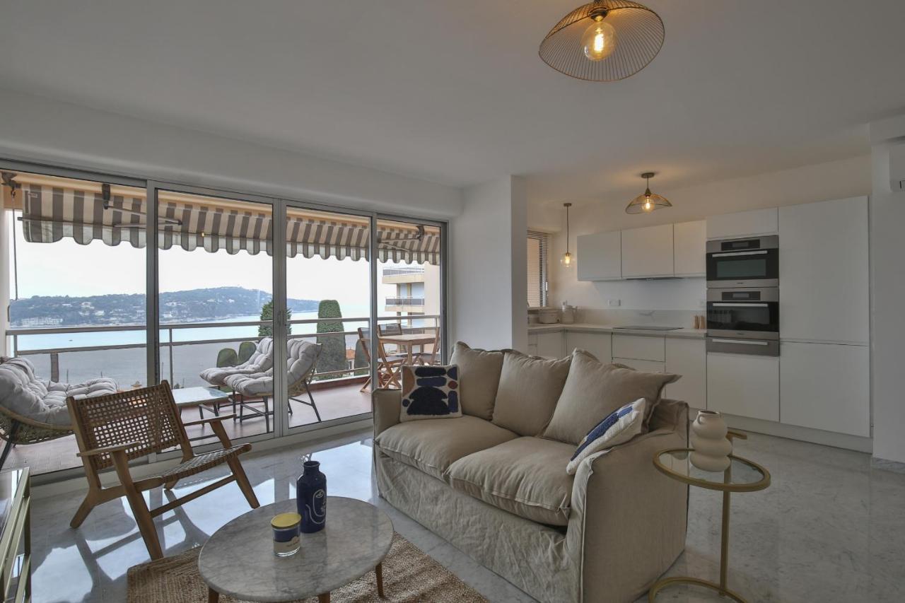 Sublime Appartement Vue Mer. Parking/Piscine/Clim Villefranche-sur-Mer Exteriör bild