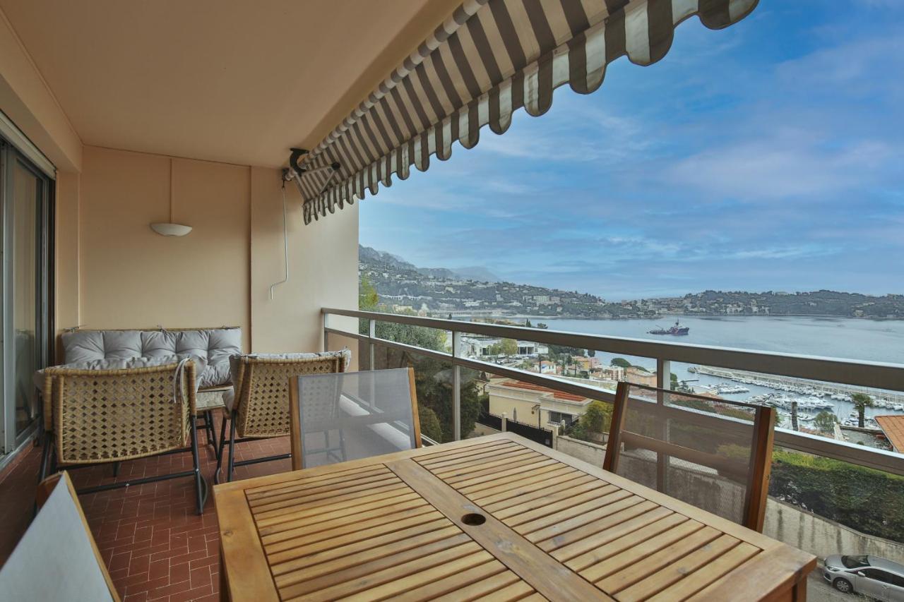 Sublime Appartement Vue Mer. Parking/Piscine/Clim Villefranche-sur-Mer Exteriör bild